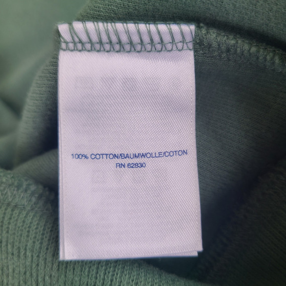 NWOT Lands End Mens Bedford Rib Quarter Zip Sweater Green Soft Pullover Size XXL - Picture 7 of 10